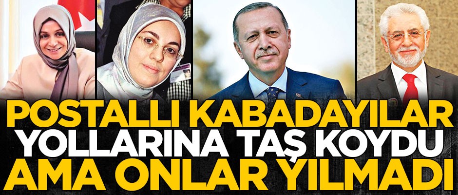 Postallı kabadayılar yollarına taş koydu ama onlar yılmadı