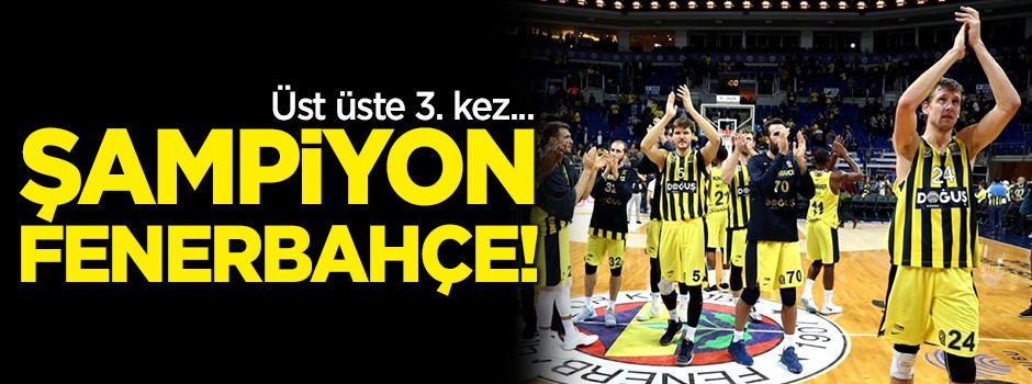 Potada şampiyon Fenerbahçe