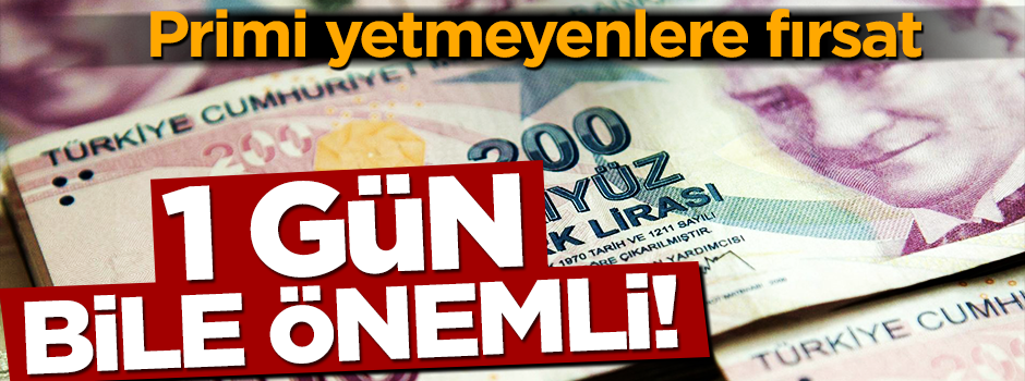 Primi yetmeyenlere fırsat! 10 yıl çalışarak emekli olunabilir