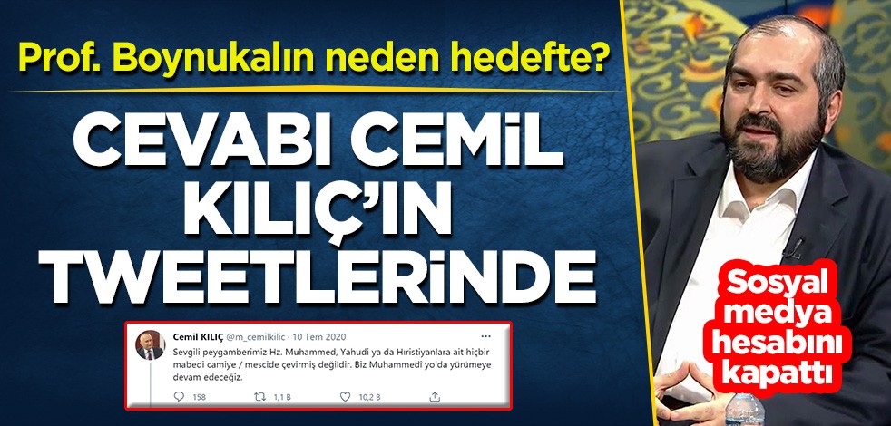 Prof. Boynukalın neden hedefte? Cevabı Kemalistlerin ilahiyatçısı Cemil Kılıç'ın tweetlerinde!