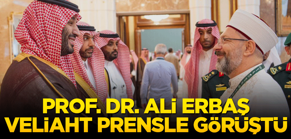 Prof. Dr. Ali Erbaş, Veliaht Prensle görüştü
