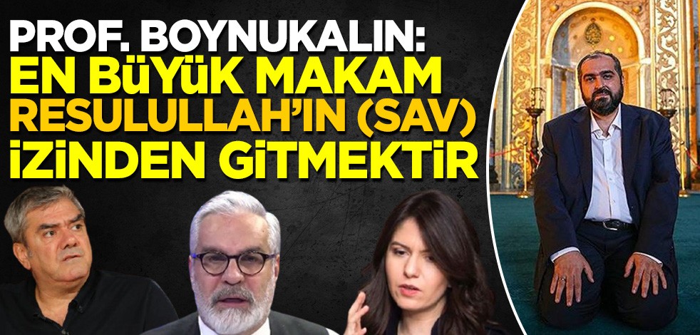 Prof. Dr. Mehmet Boynukalın'dan kendisini hedef alanlara: En büyük makam Resulullah'ın (SAV) izinden gitmektir