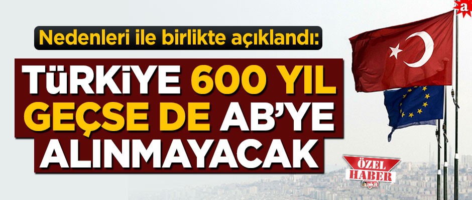 Prof. Dr. Mehmet Seyfettin Erol: 60 yıl değil 600 yıl geçse Türkiye AB’ye alınmayacak!