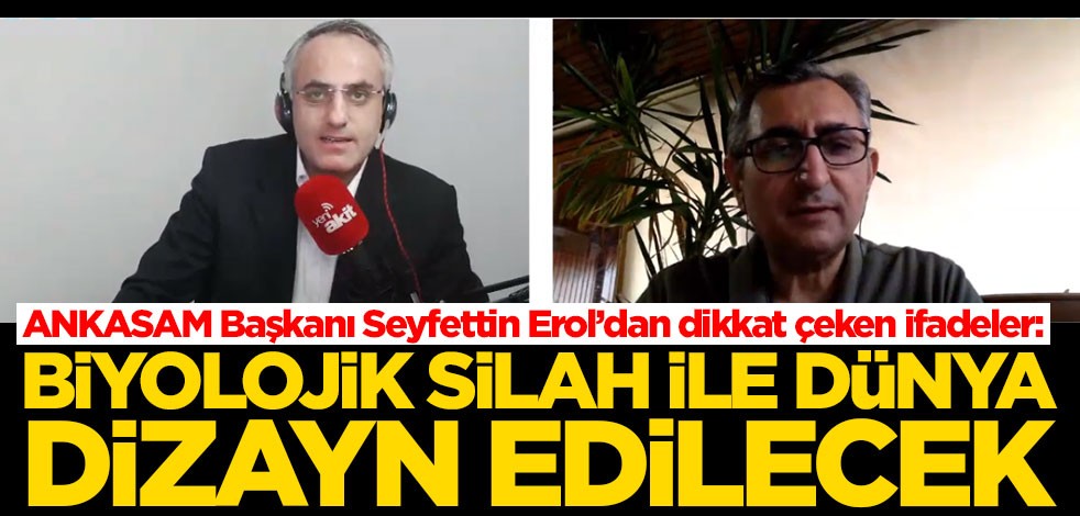 Prof. Dr. Mehmet Seyfettin Erol'dan yeni dünya düzenine ilişkin çarpıcı sözler