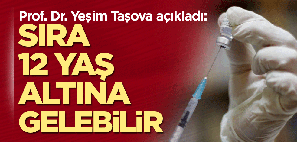 Prof. Dr. Taşova açıkladı: Sıra 12 yaş altına gelebilir