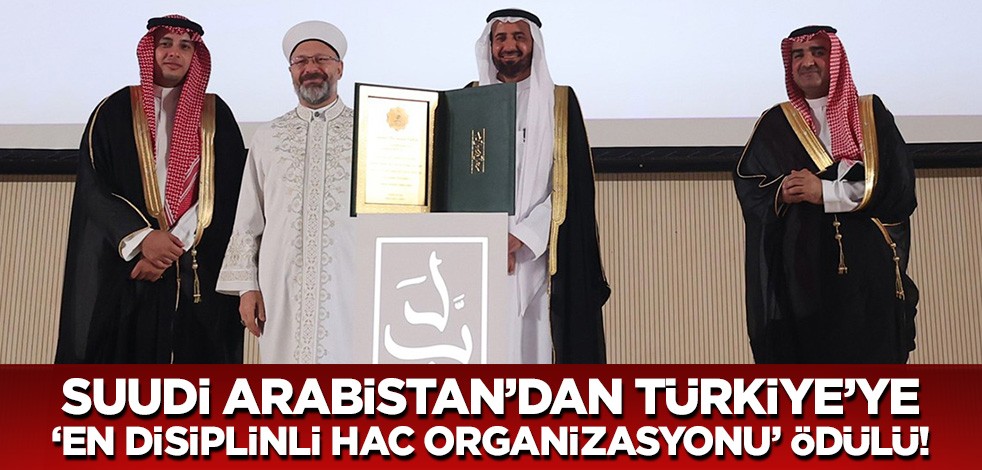 Prof. Erbaş'tan teşekkür mesajı! En disiplinli hac organizasyonu kategorisinde Türkiye birinci