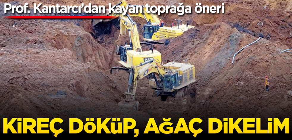 Prof. Kantarcı’dan kayan toprağa öneri: Kireç döküp ağaç dikelim
