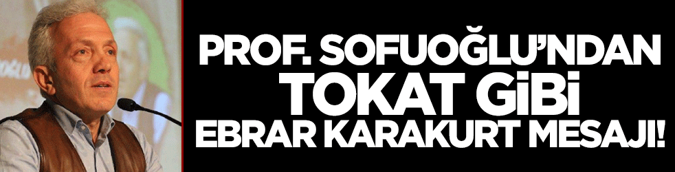 Prof. Sofuoğlu'ndan Ebrar Karakurt için zor soru! 'Siz hani sporcunun ahlâklı olanını seviyordunuz'