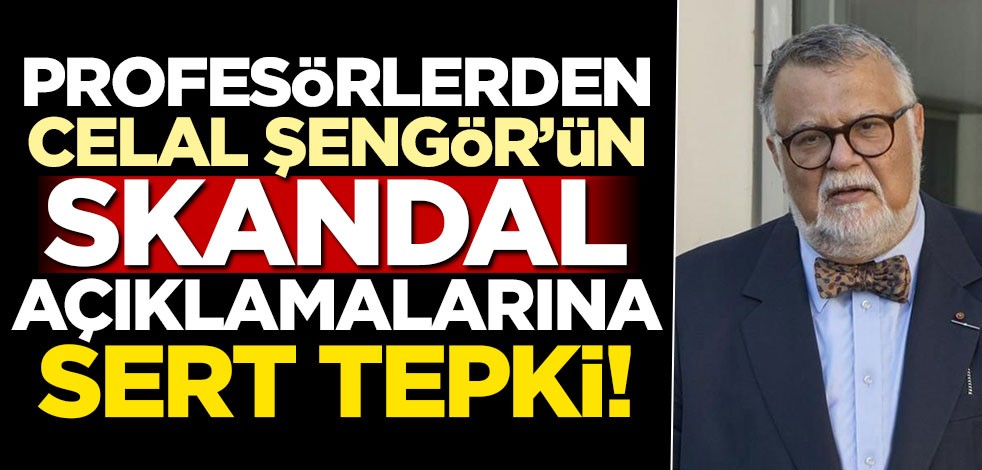 Profesörlerden Celal Şengör'ün skandal açıklamalarına sert tepki!