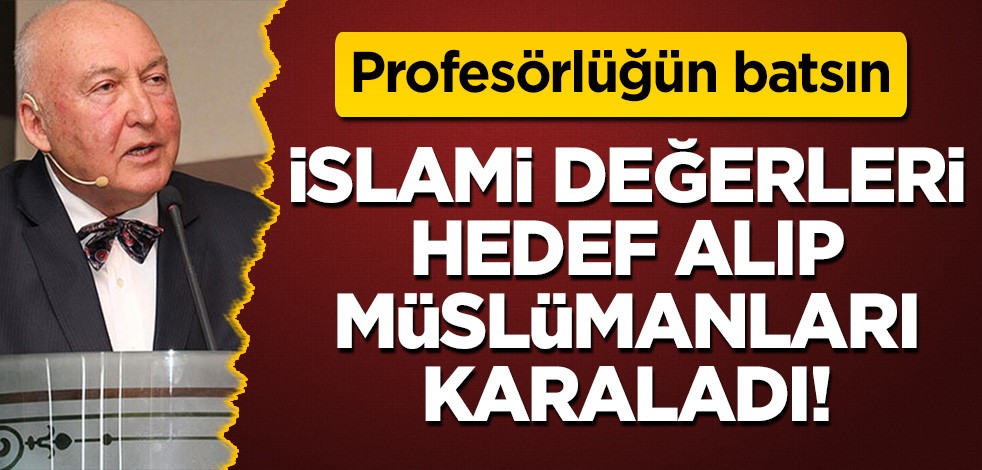 Profesörlüğün batsın: İslami değerleri hedef alıp Müslümanlara akılalmaz ithamlarda bulundu!