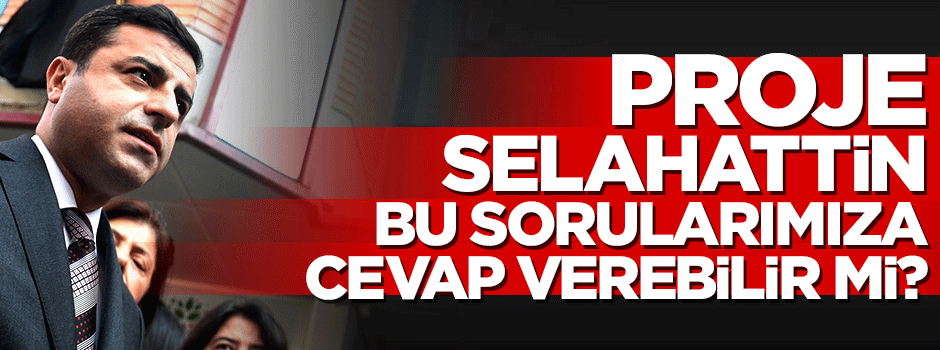Proje Selahattin, bu sorularımıza cevap verebilir mi?