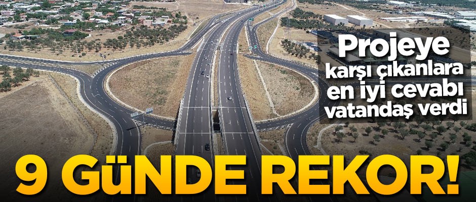 Projeye karşı çıkanlara en iyi cevabı vatandaş verdi! 9 günde rekor rakam