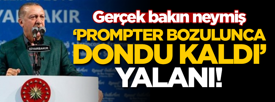 Prompter bozulmamış... Gerçek ortaya çıktı!