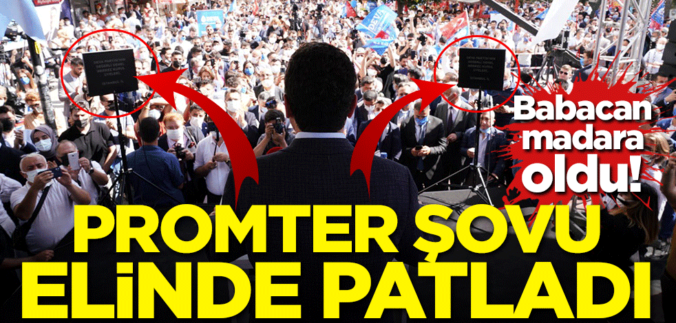 Promter şovu elinde patladı! Ali Babacan madara oldu!