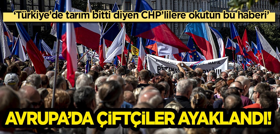 Protesto edildi! Çekya devleti şokta: Çek çiftçilerle Ukrayna yanlısı aktivistlerden büyük tepki!