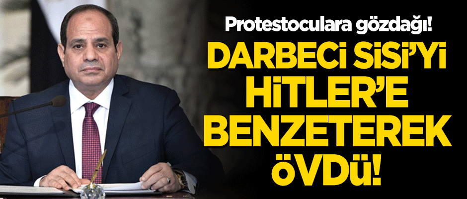  Protestoculara gözdağı: Mısır Meclis Başkanı Abdulal, darbeci Sisi'yi Hitler'e benzeterek övdü!