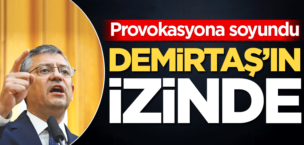 Provokasyona soyundu! Demirtaş'ın izinde