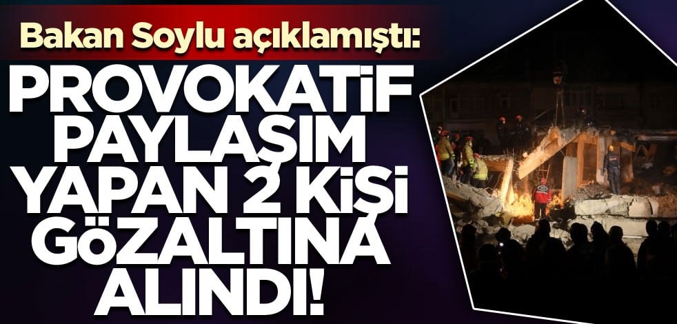 Provokatif paylaşım yapan 2 kişi gözaltına alındı