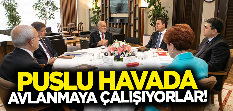 Puslu havada avlanmaya çalışıyorlar!