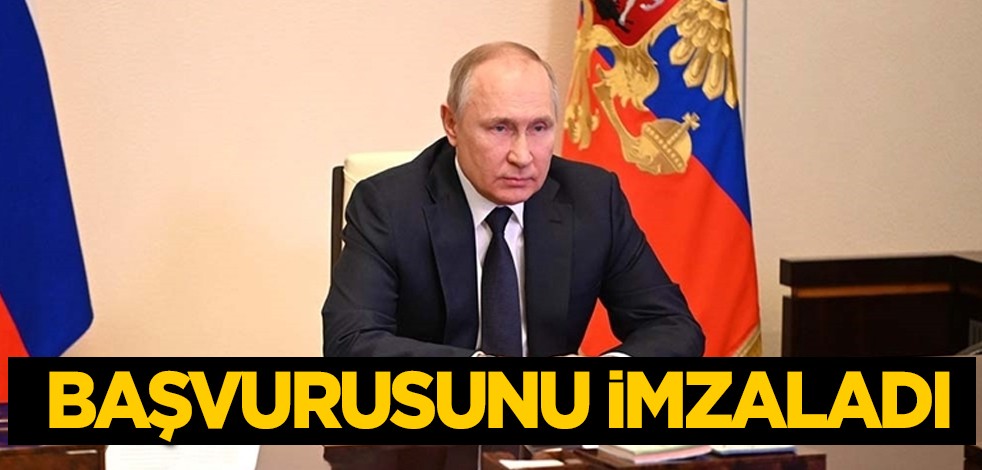 Putin devlet başkanlığı için resmen aday, belli oldu! Aday olan Putin yeniden başvurusunu imzaladı