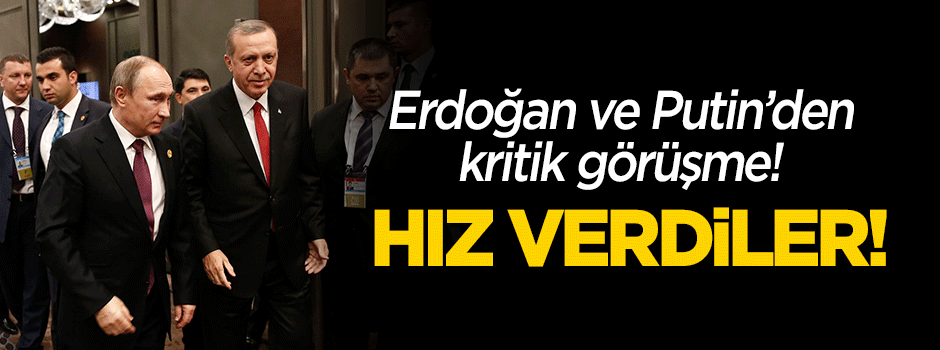 Putin, Erdoğan'la Türk Akımı'nı görüştü