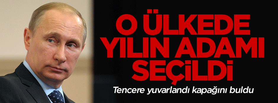 Putin o ülkede yılın adamı seçildi