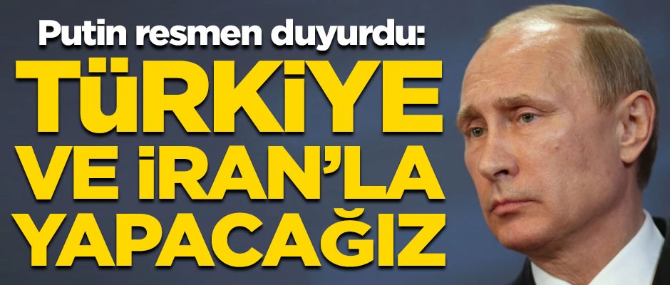 Putin televizyon programında açıkladı! "Türkiye ve İran'la yapacağız"