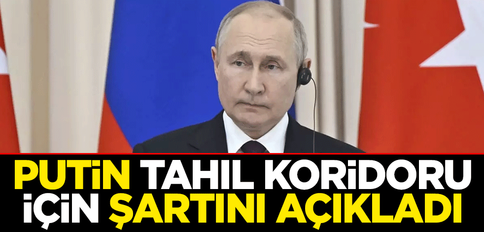 Putin, Tahıl Koridoru'nun yeniden açılması için şartını açıkladı