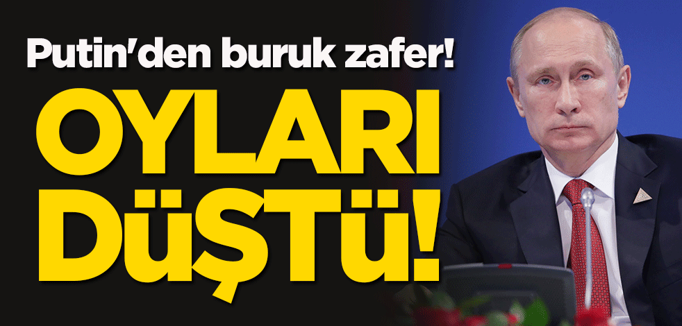 Putin'den buruk zafer! Oyları düştü