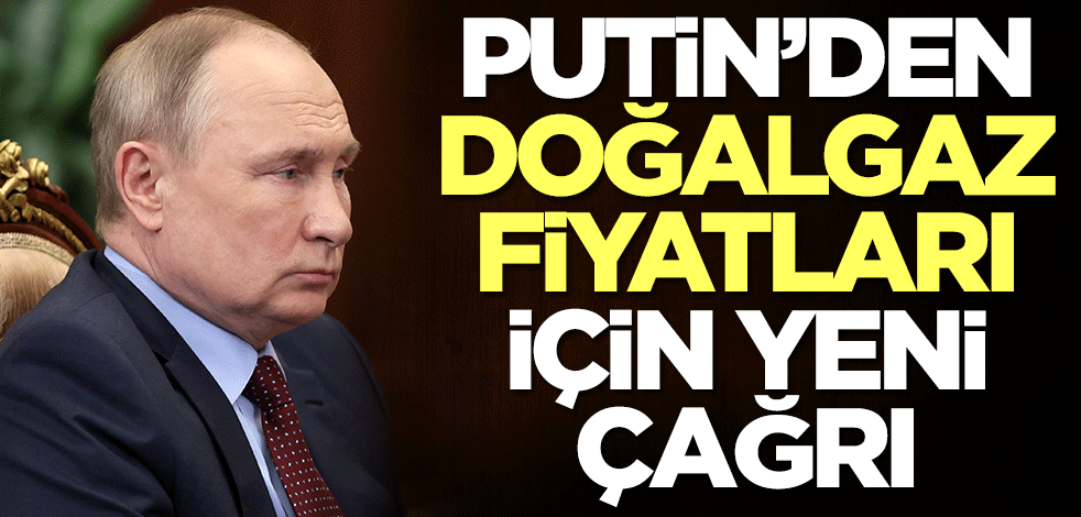 Putin'den doğalgaz fiyatları için son çağrı