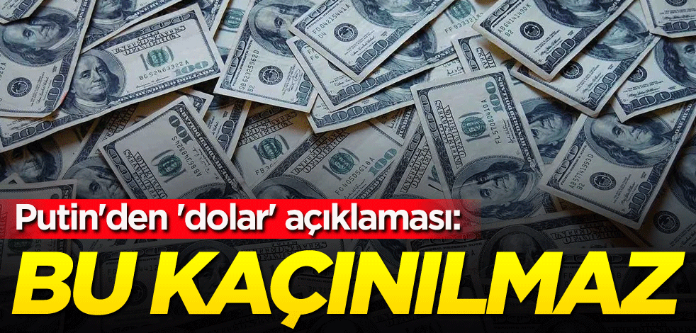 Putin'den 'dolar' açıklaması: Bu kaçınılmaz