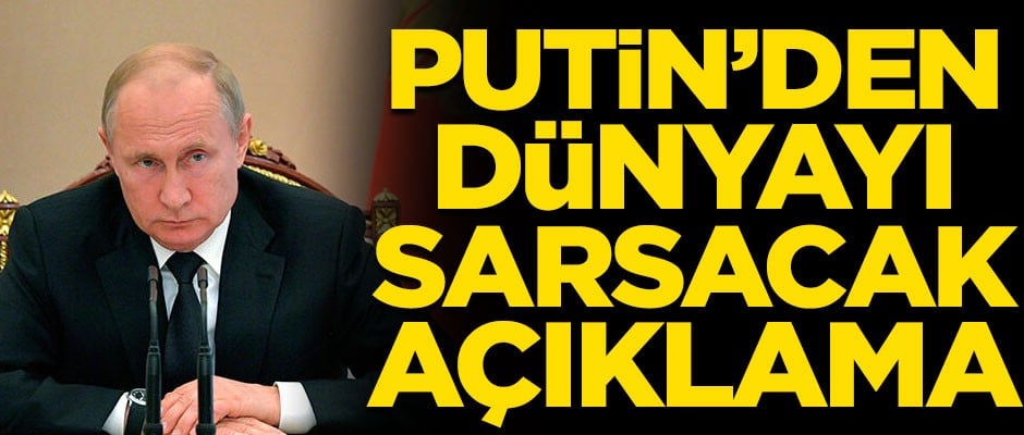 Putin'den dünyayı sarsacak açıklama! "Anlaşmadan çekilmeye hazırız"