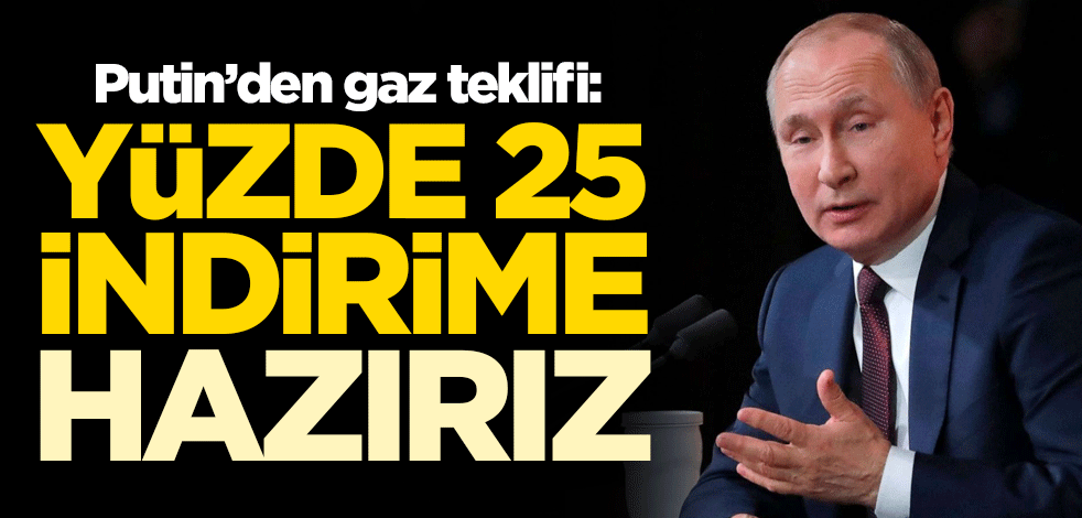 Putin'den gaz teklifi: Yüzde 25 indirime hazırız