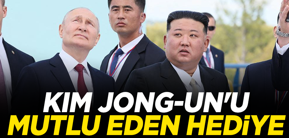 Putin'den Kim Jong-un'u mutlu eden hediye