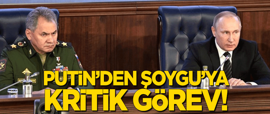 Putin'den Savunma Bakanı Şoygu'ya kritik görev!