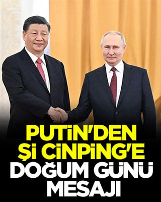 Putin'den Şi Cinping'e doğum günü mesajı