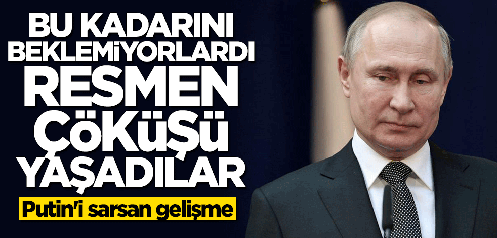 Putin'i sarsan gelişme! Resmen çöküşü yaşadılar