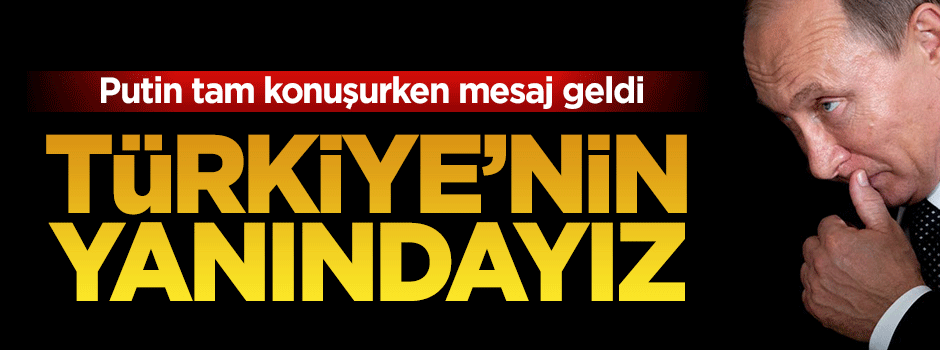 Putin'in konuştuğu sırada Katar'dan mesaj: Türkiye'nin yanındayız