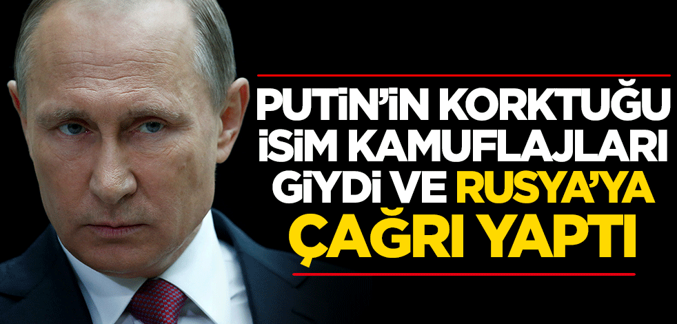 Putin'in korktuğu isim kamuflajları giydi ve Rusya'ya çağrıyı yaptı