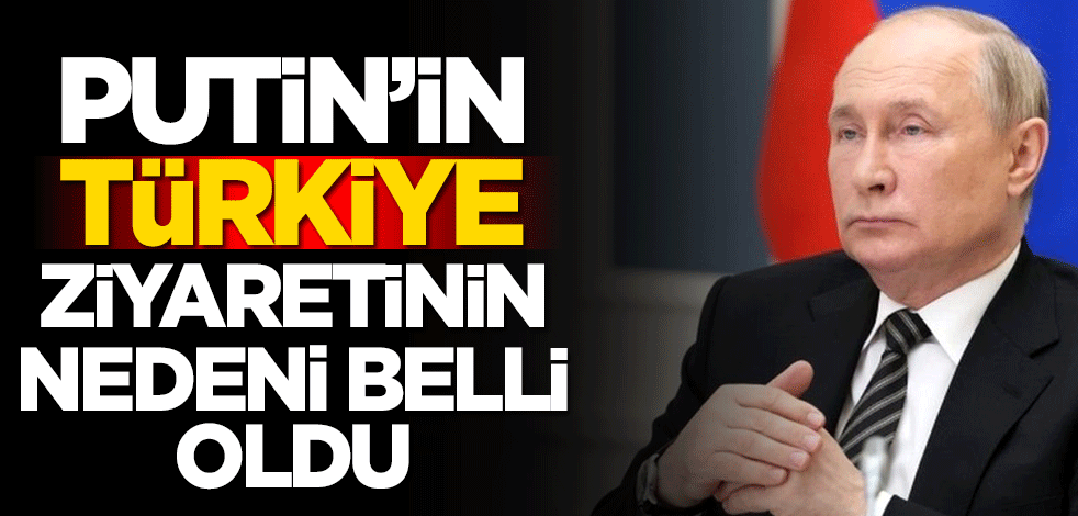 Putin'in Türkiye ziyaretinin nedeni belli oldu