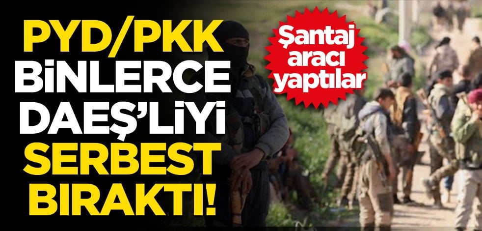 PYD binlerce DAEŞ’liyi serbest bıraktı!