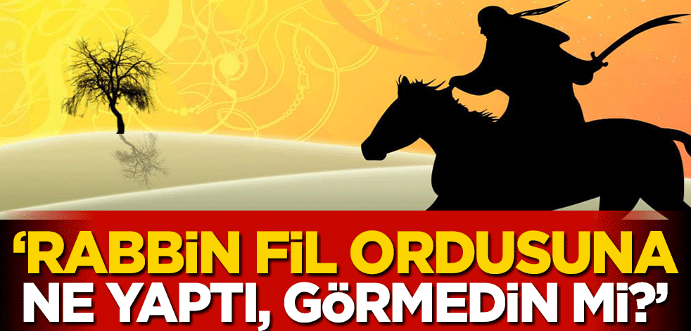 'Rabbin fil ordusuna ne yaptı, görmedin mi?' Kabe'yi yıkmaya gelen Ebrehe'nin helak oluşu!