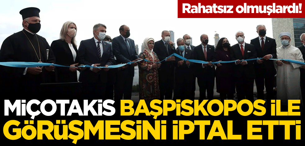 Rahatsız olmuşlardı! Miçotakis, Amerika Başpiskoposu ile görüşmesini iptal etti