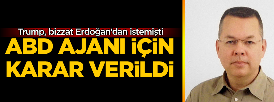 Rahip Brunson davasında flaş gelişme