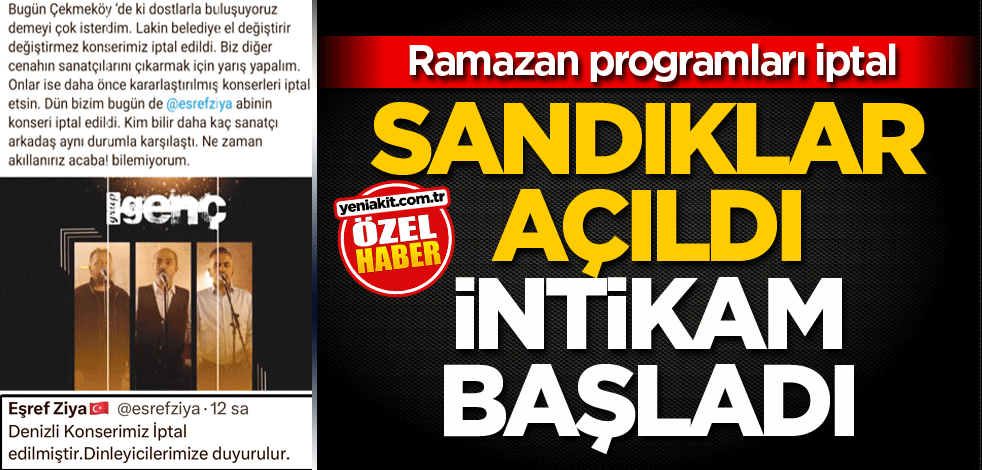 Ramazan programları iptal! Sandıklar açıldı intikam başladı