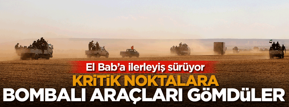 Rampalara bombalı araçları gömdüler