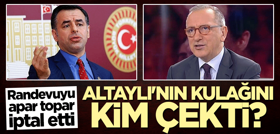 Randevuyu apar topar iptal etti... Fatih Altaylı'nın kulağını kim çekti?