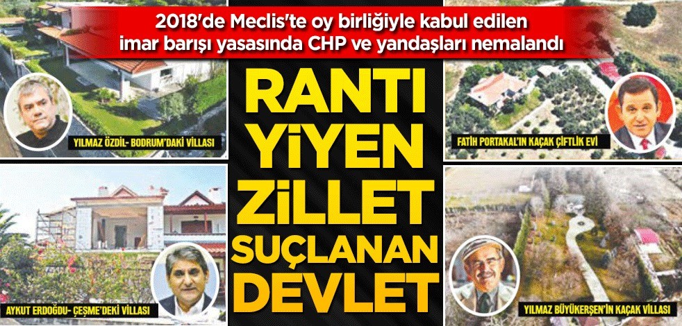 Rantı yiyen zillet suçlanan devlet!