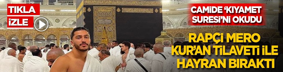 Rapçi Mero Almanya’da camide Kur’an okudu, herkes hayran kaldı!