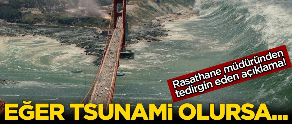 Rasathane müdüründen tedirgin eden açıklama! 'Eğer tsunami olursa...'